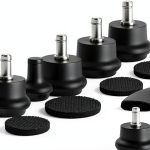 Bell Glides Replacement Office Chair Caster Wheels with Felt Pads-0