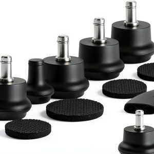 Bell Glides Replacement Office Chair Caster Wheels with Felt Pads-0