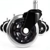 Office Chair Caster Wheels Set of 5 Duty Rubber for Hardwood Floors-0