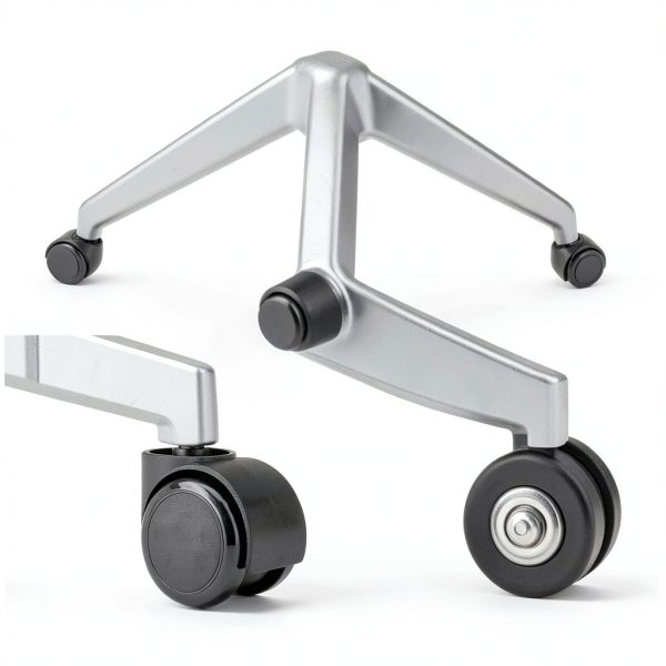 2 Inch Office Chair Casters Wheels Pztayoe Duty Quiet Rubber Set 5pcs-5