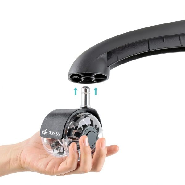 Premium 2 Inch Chair Casters SWIA Silent HeavyDuty-1